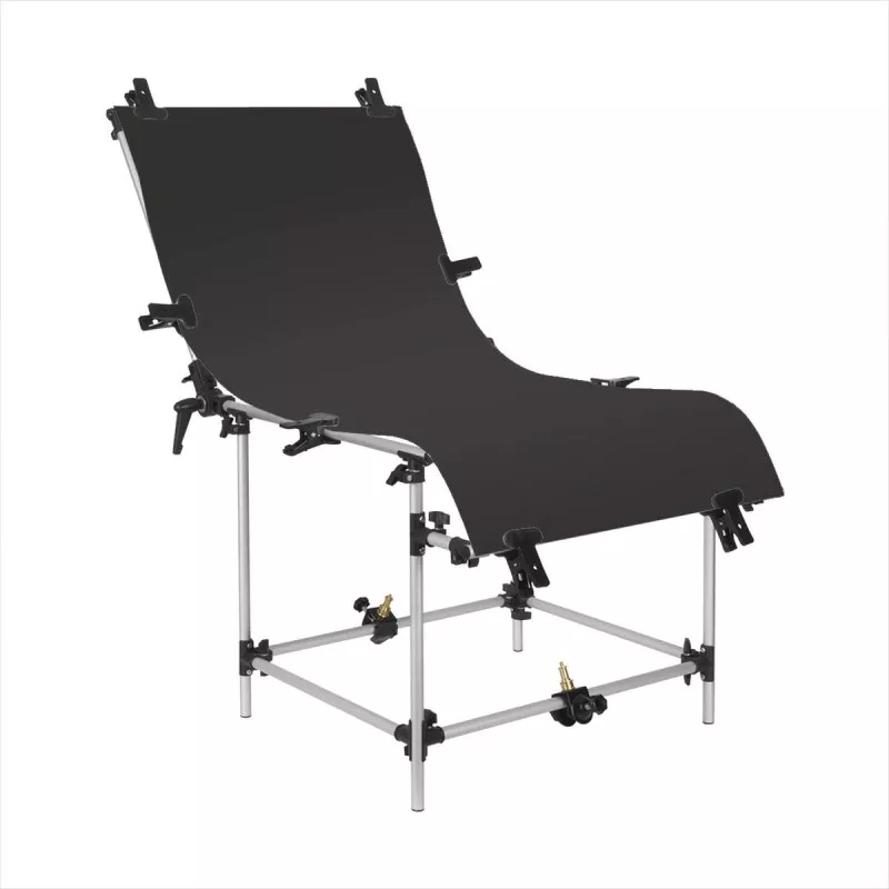 GlareOne tło PVC 60x130cm - czarne, lustrzane