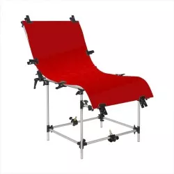 GlareOne tło PVC 60x130cm - czerwone