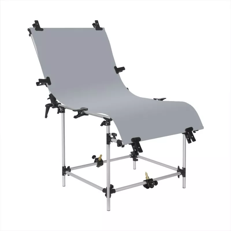 GlareOne tło PVC 60x130cm - szare