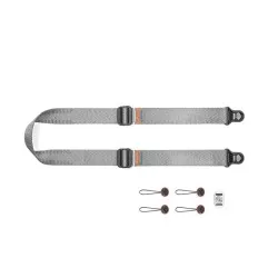 Pasek na szyję lub ramię SLIDE LITE ASH v3 popielaty do lekkich aparatów