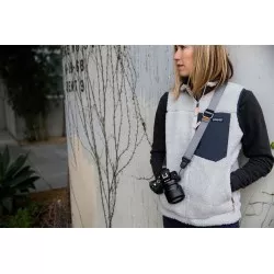 Pasek na szyję lub ramię SLIDE LITE ASH v3 popielaty do lekkich aparatów