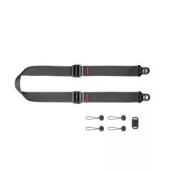 Pasek na szyję lub ramię SLIDE LITE BLACK v3 czarny do lekkich aparatów
