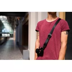 Pasek na szyję lub ramię SLIDE LITE BLACK v3 czarny do lekkich aparatów