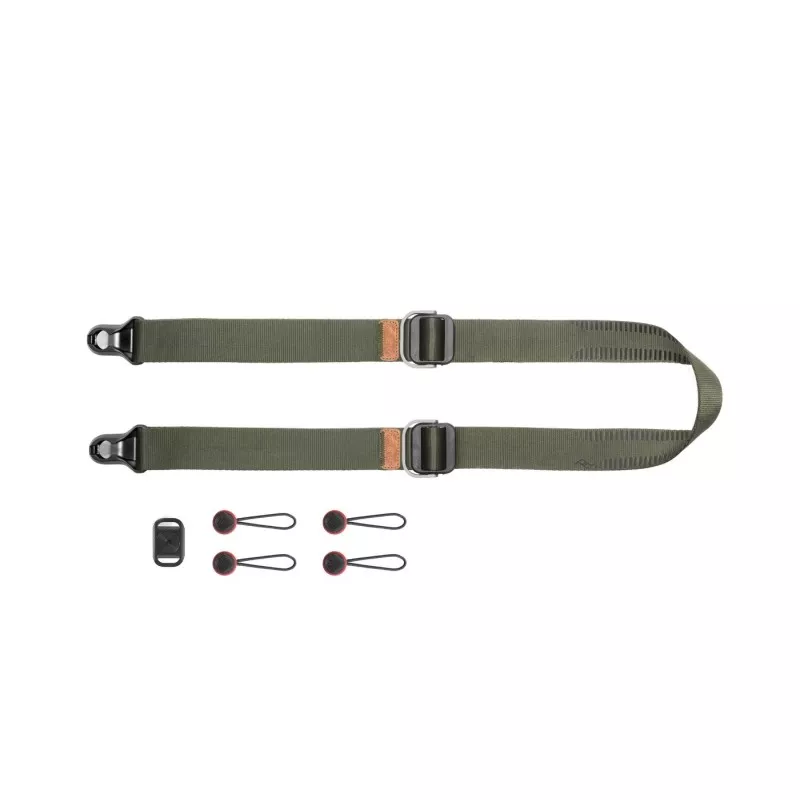 Pasek na szyję lub ramię SLIDE LITE SAGE v3 szarozielony do lekkich aparatów