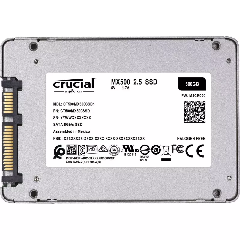 Crucial MX500              500GB 2,5  SSD