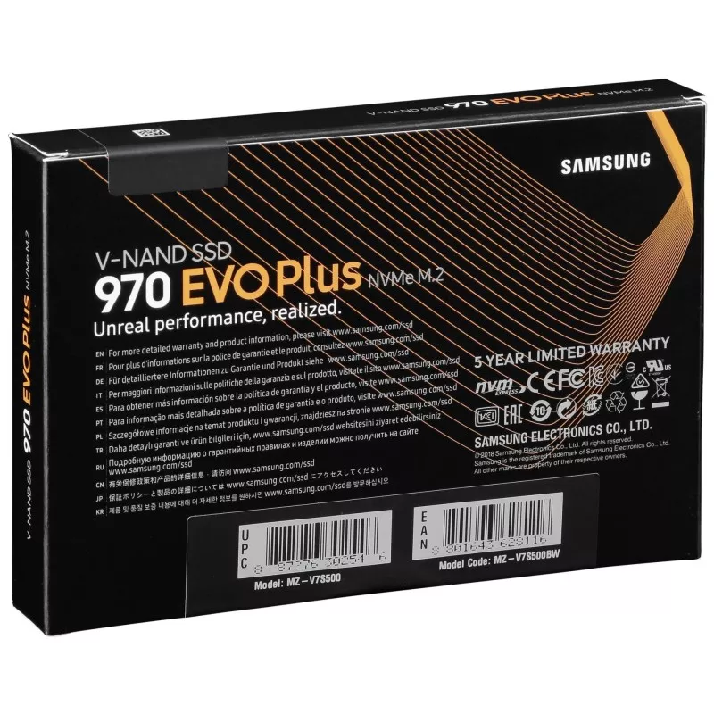 Samsung SSD 970 Evo Plus   500GB MZ-V7S500BW NVMe M.2