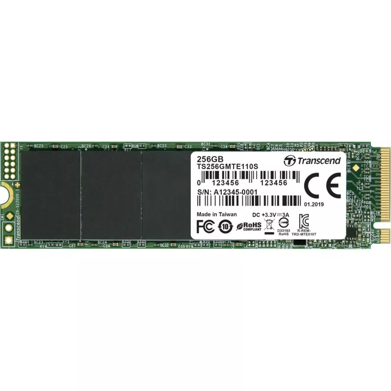 Transcend SSD MTE110S      256GB NVMe PCIe Gen3 x4