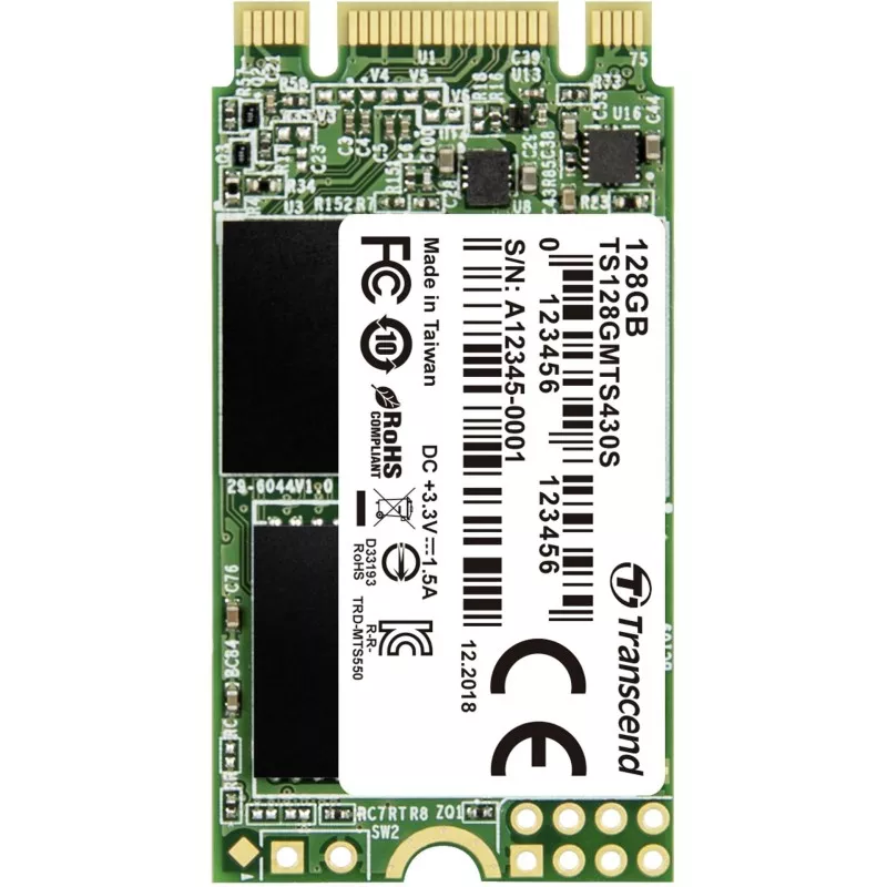 Transcend SSD MTS430S      128GB M.2 SATA III