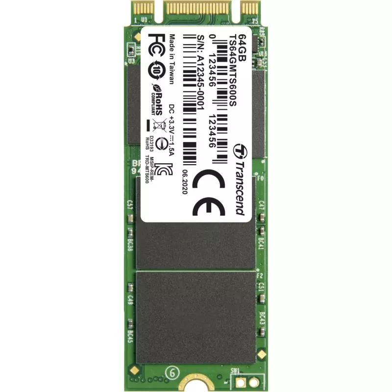 Transcend SSD MTS600S MLC   64GB M.2 SATA III
