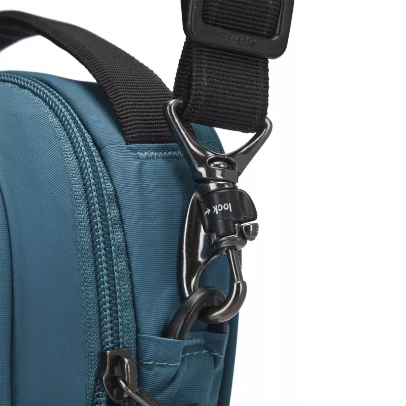 Pacsafe LS100 crossbody ECONYL® turquoise