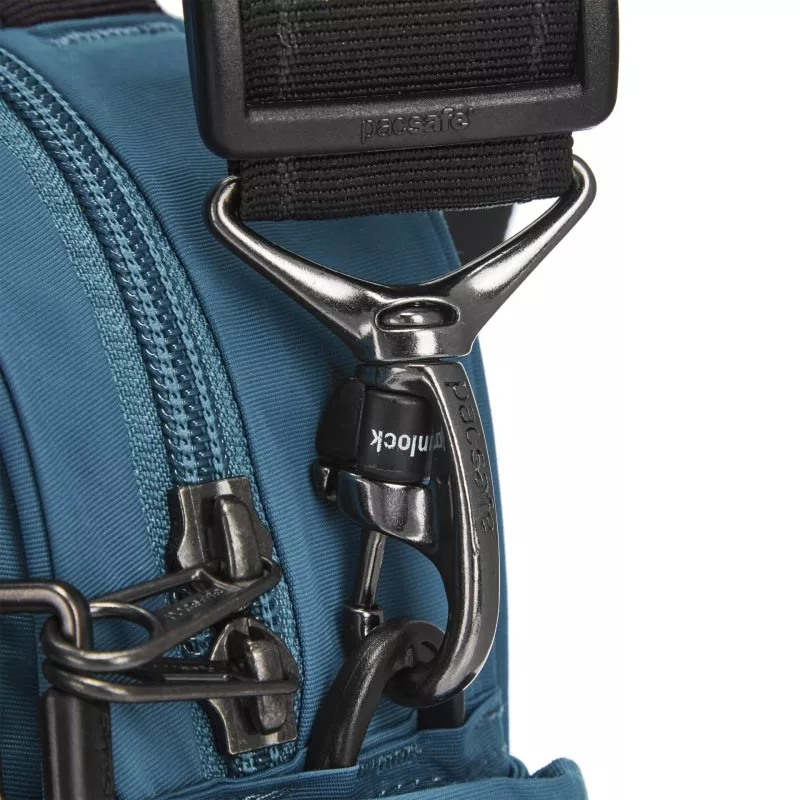 Pacsafe LS200 crossbody ECONYL® turquoise