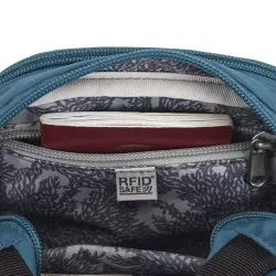 Pacsafe LS100 crossbody ECONYL® turquoise