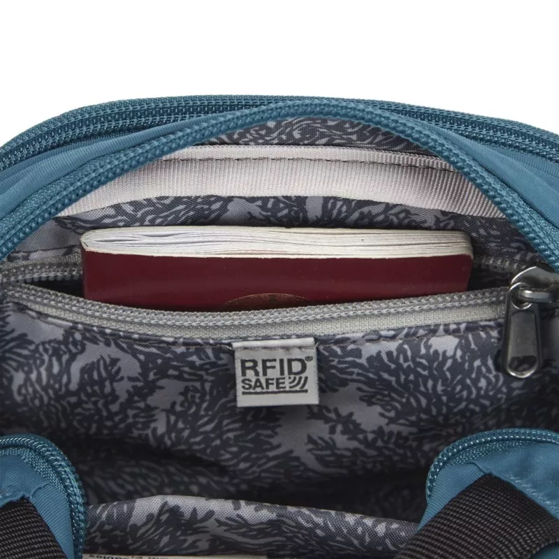 Pacsafe LS100 crossbody ECONYL® turquoise