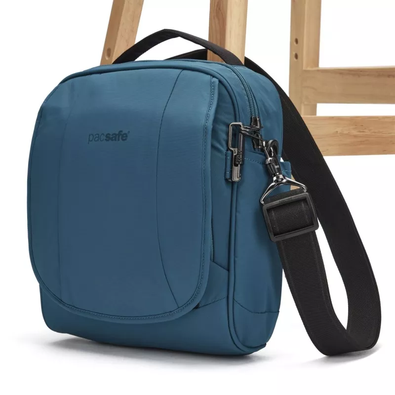Pacsafe LS200 crossbody ECONYL® turquoise