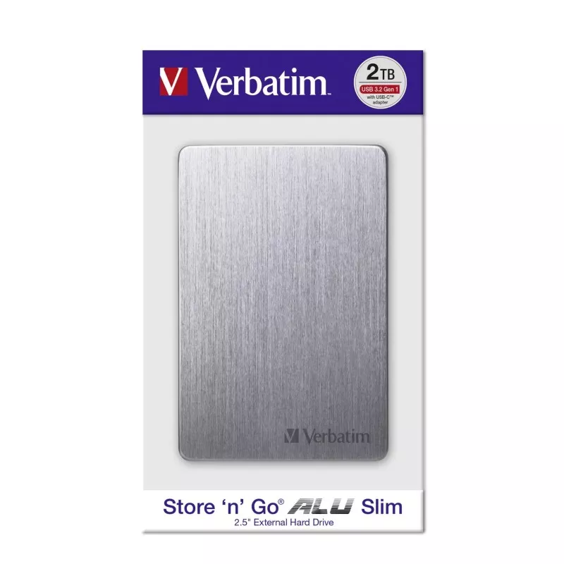 Verbatim Store n Go 2,5  ALU 2TB USB 3.2 Gen 1 Space Gray   53665