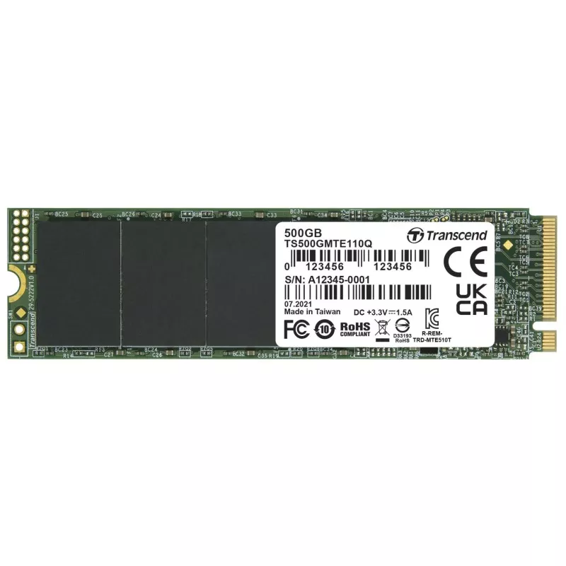 Transcend SSD MTE110Q      500GB NVMe PCIe Gen3 x4