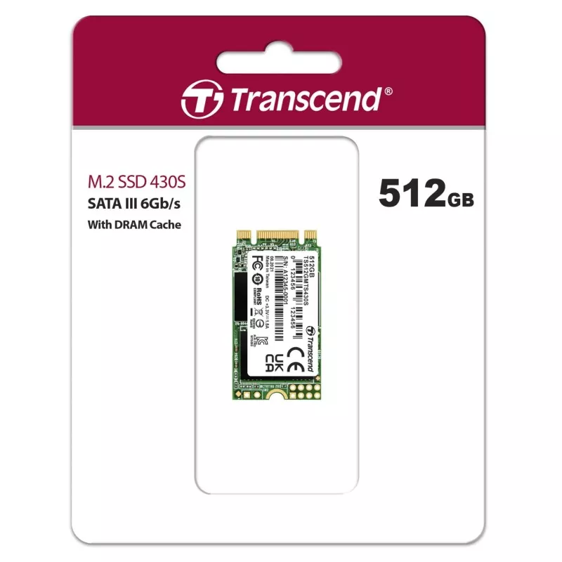 Transcend SSD MTS430S      512GB M.2 SATA III