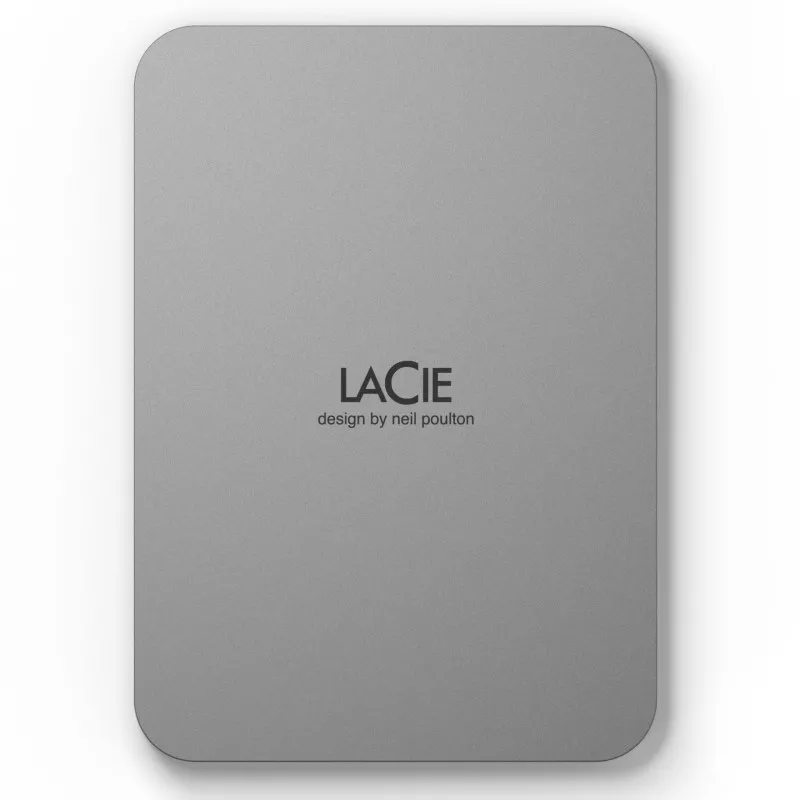 LaCie Mobile Drive           5TB Moon Silver USB 3.2 Type C