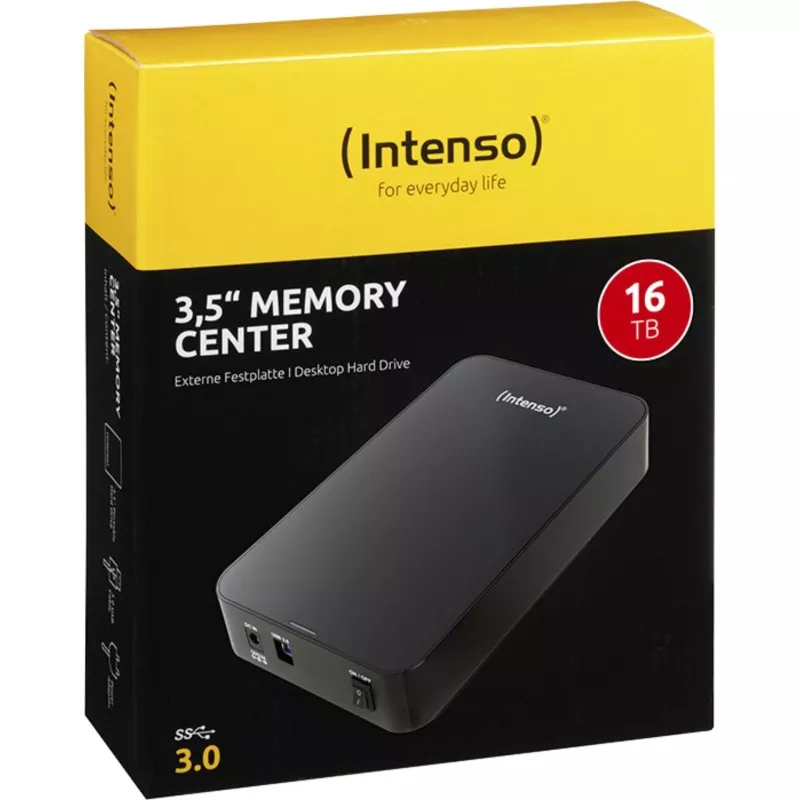 Intenso Memory Center       16TB 3,5  USB 3.2 Gen 1x1 black