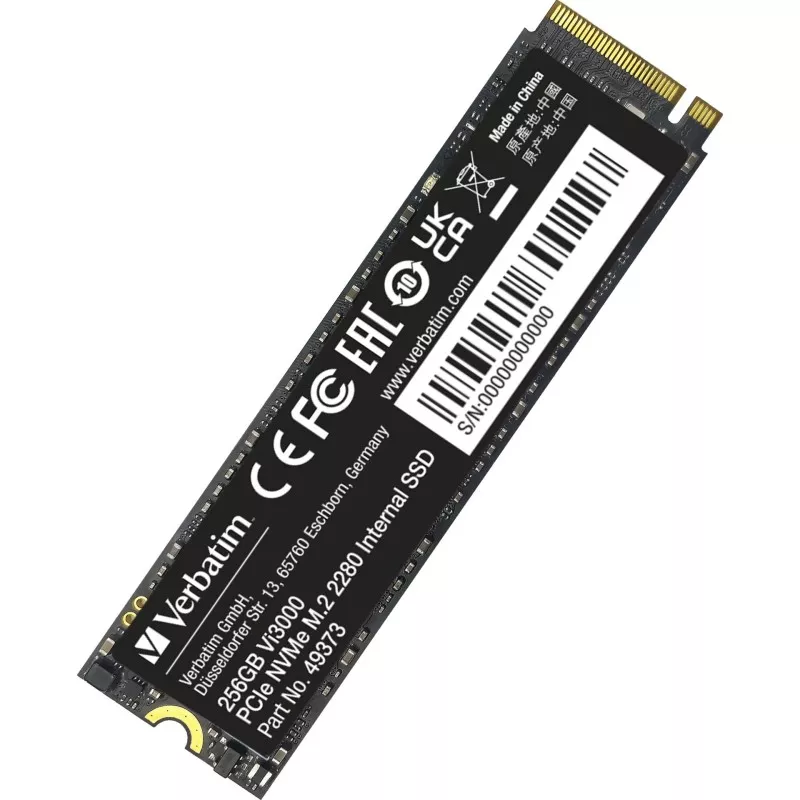 Verbatim Vi3000 M.2 SSD    256GB PCIe NVMe                  49373