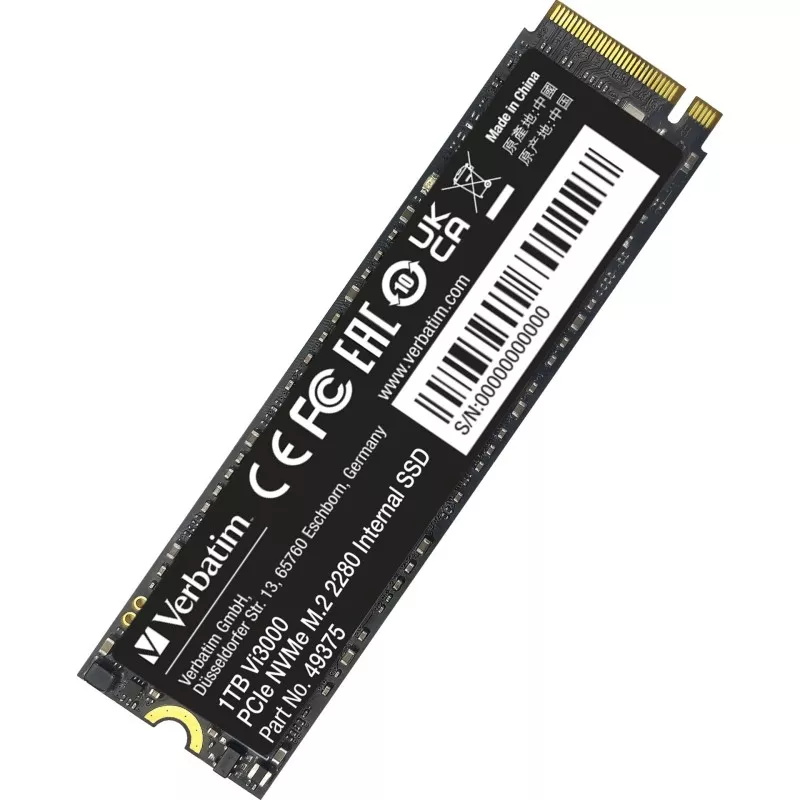 Verbatim Vi3000 M.2 SSD      1TB PCIe NVMe                  49375
