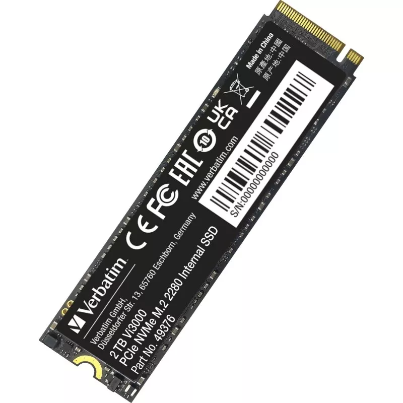 Verbatim Vi3000 M.2 SSD      2TB PCIe NVMe                  49376