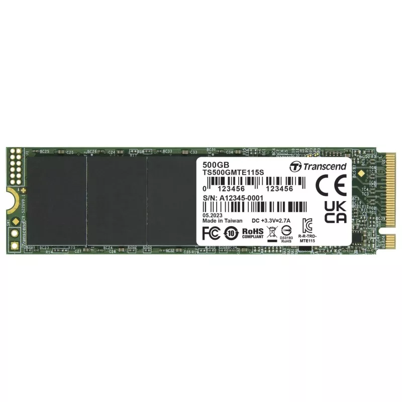 Transcend SSD MTE115S      500GB NVMe PCIe Gen3 x4