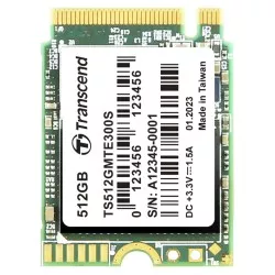 Transcend SSD MTE300S      512GB NVMe PCIe Gen3x4 3D TLC