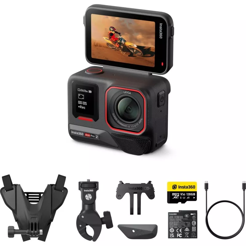 Insta360 Ace Pro 2 Actioncam Motorrad Combo