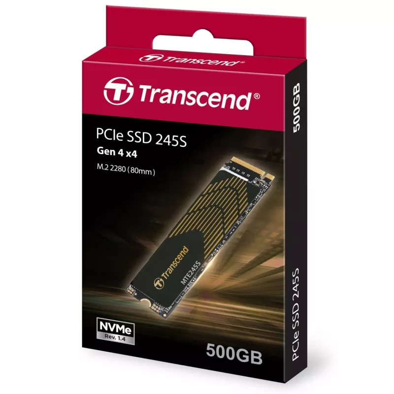 Transcend SSD MTE245S      500GB NVMe PCIe Gen4x4 3D TLC