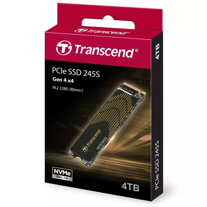 Transcend SSD MTE245S        4TB NVMe PCIe Gen4x4 3D TLC