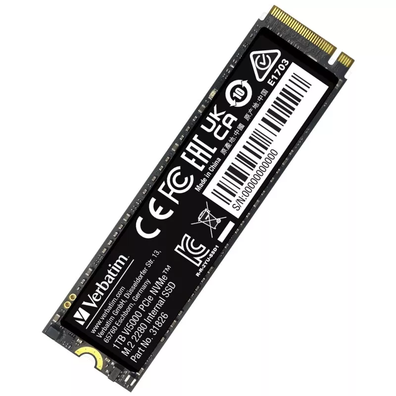 Verbatim Vi5000 M.2 SSD      1TB PCIe4 NVMe                 31826