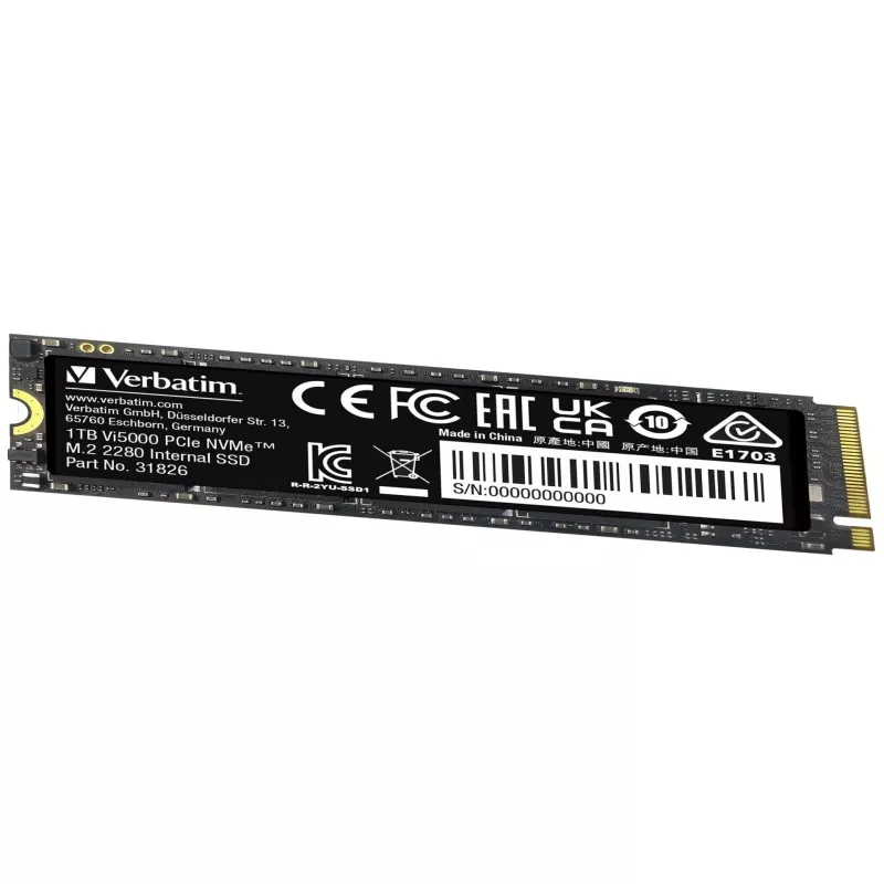 Verbatim Vi5000 M.2 SSD      1TB PCIe4 NVMe                 31826
