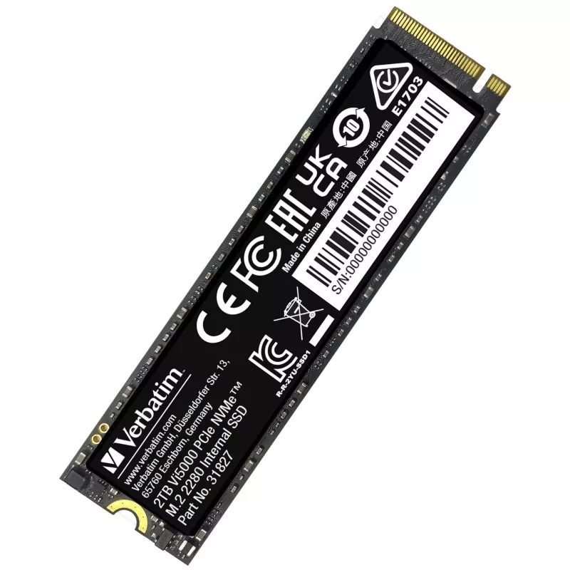 Verbatim Vi5000 M.2 SSD      2TB PCIe4 NVMe                 31827