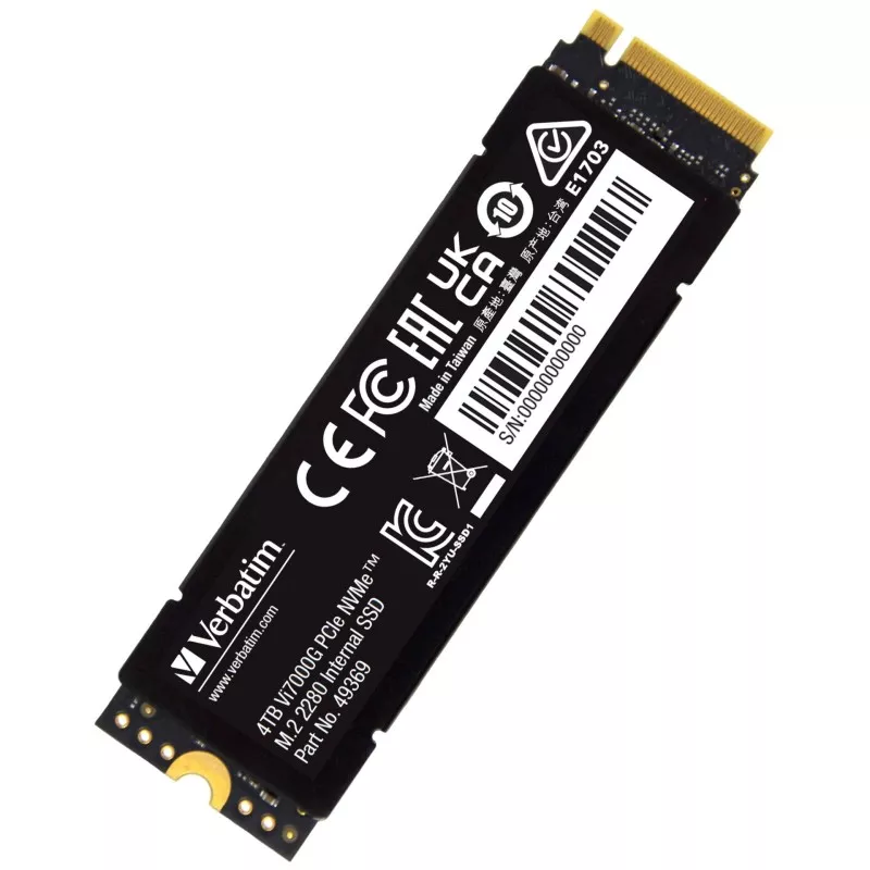 Verbatim Vi7000G M.2 SSD     4TB PCIe NVMe                  49369
