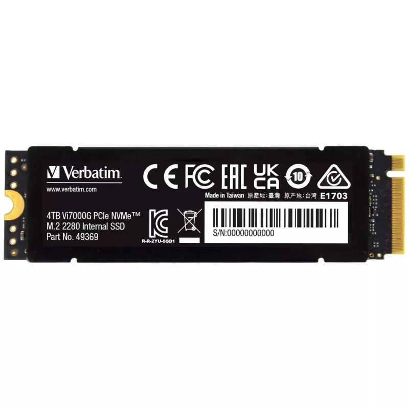 Verbatim Vi7000G M.2 SSD     4TB PCIe NVMe                  49369