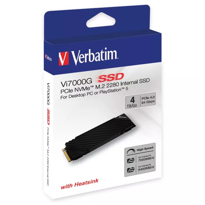 Verbatim Vi7000G M.2 SSD     4TB PCIe NVMe                  49369