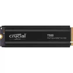 Crucial T500 with heatsink   1TB PCIe Gen4 NVMe M.2 SSD