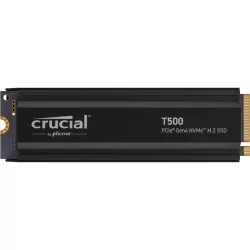Crucial T500 with heatsink   2TB PCIe Gen4 NVMe M.2 SSD