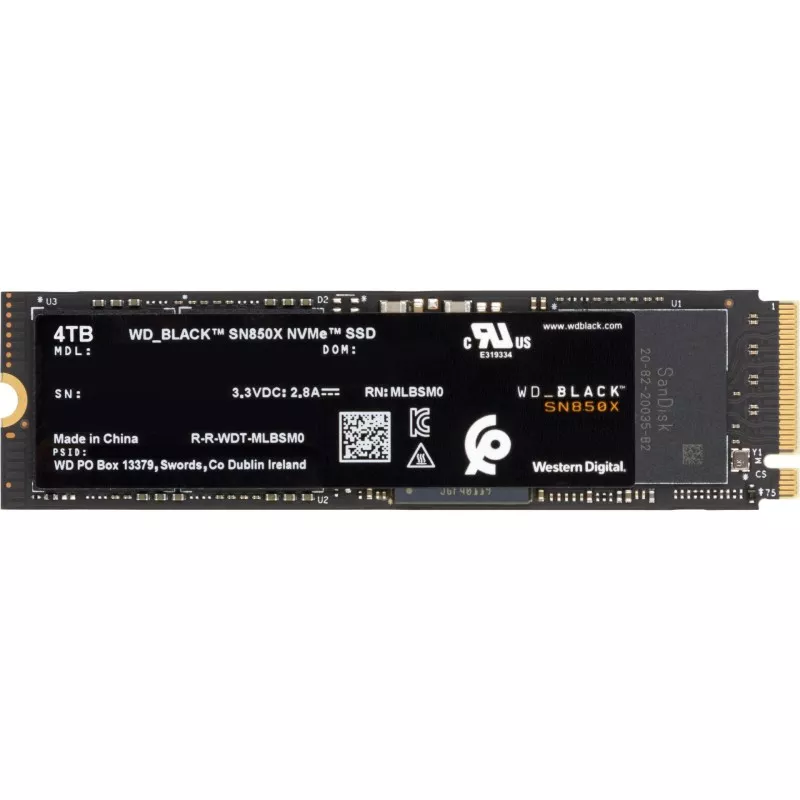 Western Digital Black SSD    4TB SN850 NVMe           WDS400T2X0E