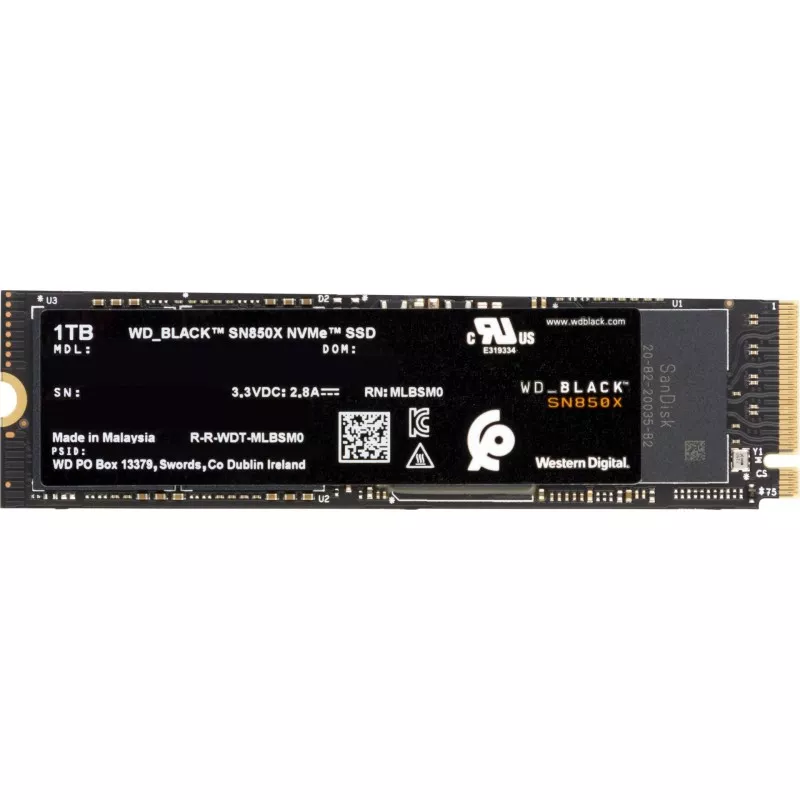 Western Digital Black SSD    1TB SN850 NVMe           WDS100T2X0E