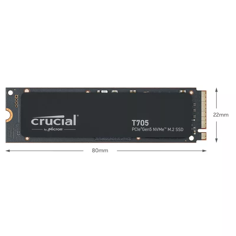 Crucial T705                 1TB PCIe Gen5 NVMe M.2 SSD