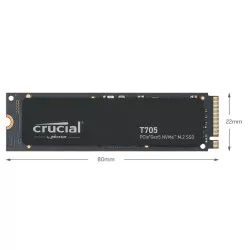 Crucial T705                 2TB PCIe Gen5 NVMe M.2 SSD