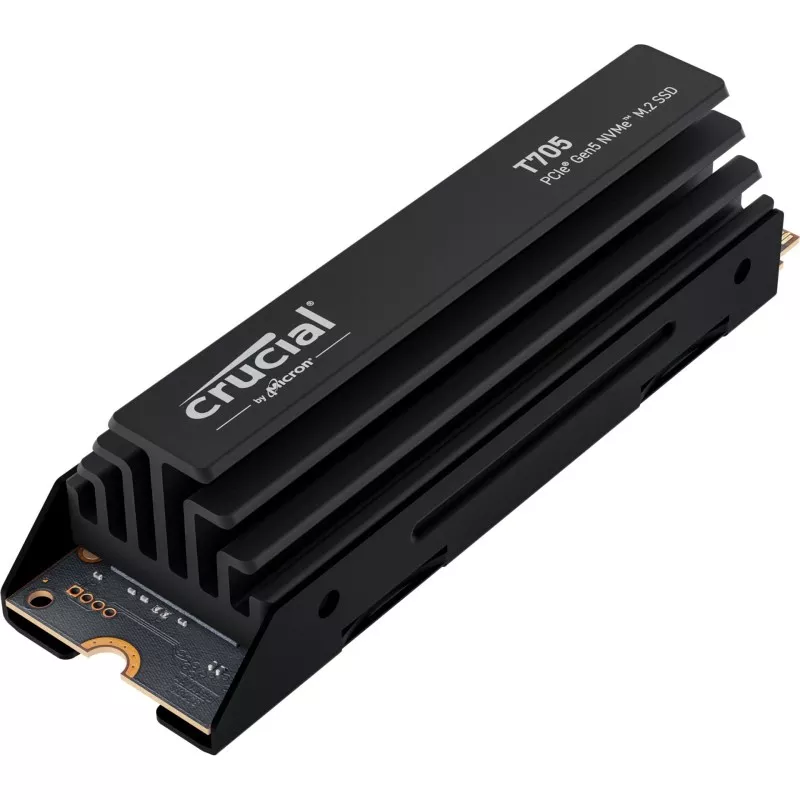 Crucial T705 with heatsink   1TB PCIe Gen5 NVMe M.2 SSD