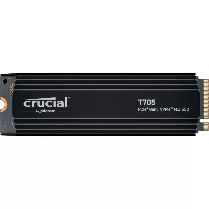 Crucial T705 with heatsink   4TB PCIe Gen5 NVMe M.2 SSD