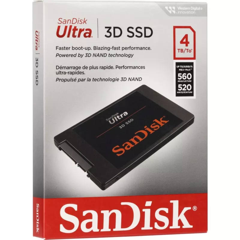 SanDisk SSD Ultra 3D         4TB SDSSDH3-4T00-G26