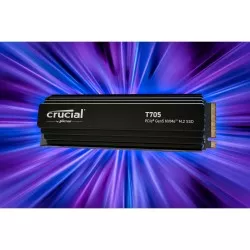 Crucial T705 with heatsink   4TB PCIe Gen5 NVMe M.2 SSD