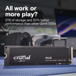 Crucial P310 Gen4 2280       1TB NVMe PCIe M.2 SSD