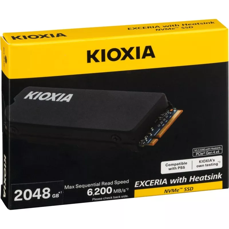 KIOXIA EXCERIA HeatSink NVMe 2TB M.2 2280 PCIe Gen4x4