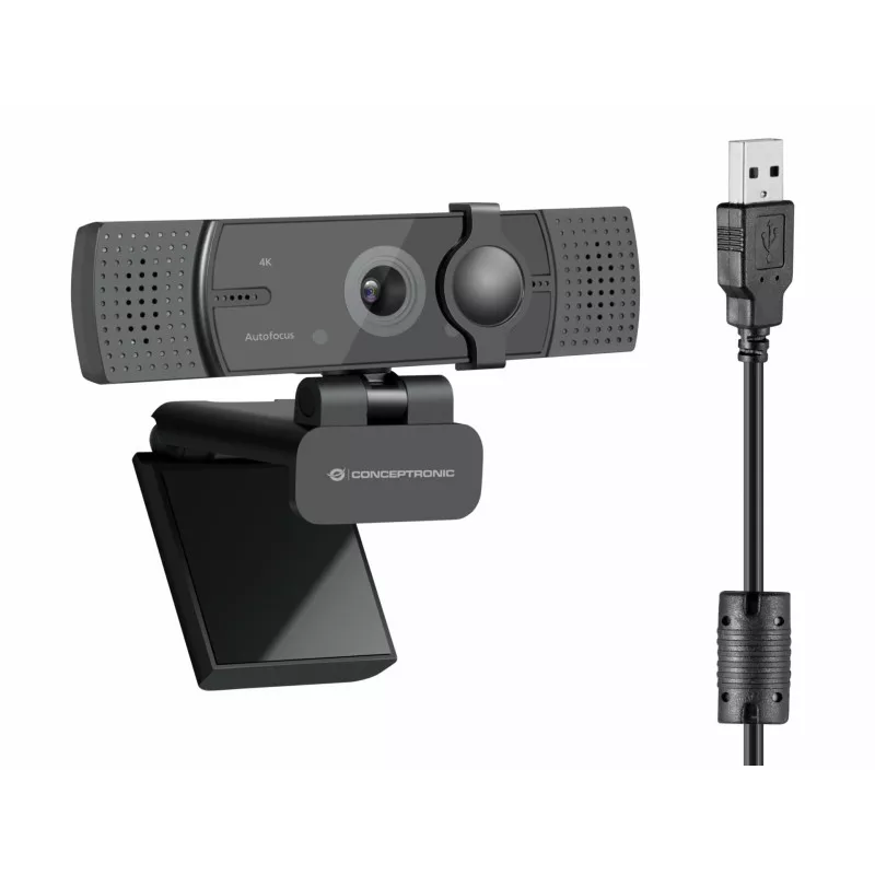 Conceptronic AMDIS07B 4K-UltraHD Autofokus-Webcam
